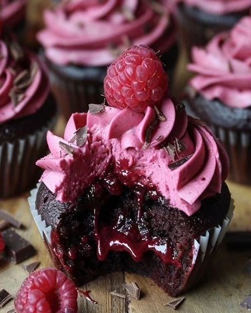 Himbeer-Schoko Lava Cupcakes Himmlischer Genuss 3 Himbeer-Schoko Lava Cupcakes Himmlischer Genuss