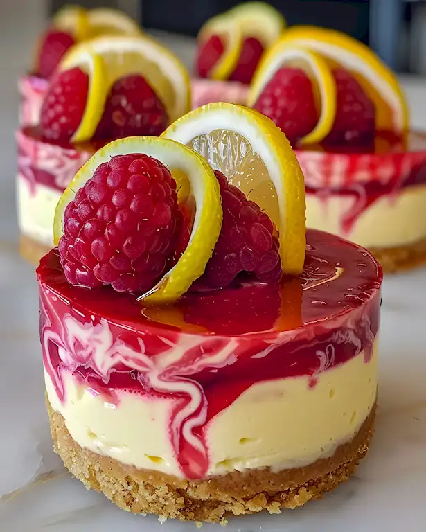 Himbeer Zitronen Käsekuchen ohne Backen 3 Himbeer Zitronen Käsekuchen ohne Backen