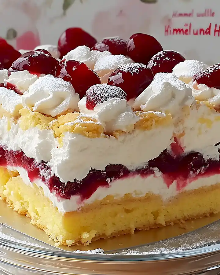 Himmelstorte mit Kirschen und Vanillecreme 3 Himmelstorte mit Kirschen und Vanillecreme