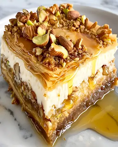 Honig Baklava Käsekuchen Rezept 3 Honig Baklava Käsekuchen Rezept