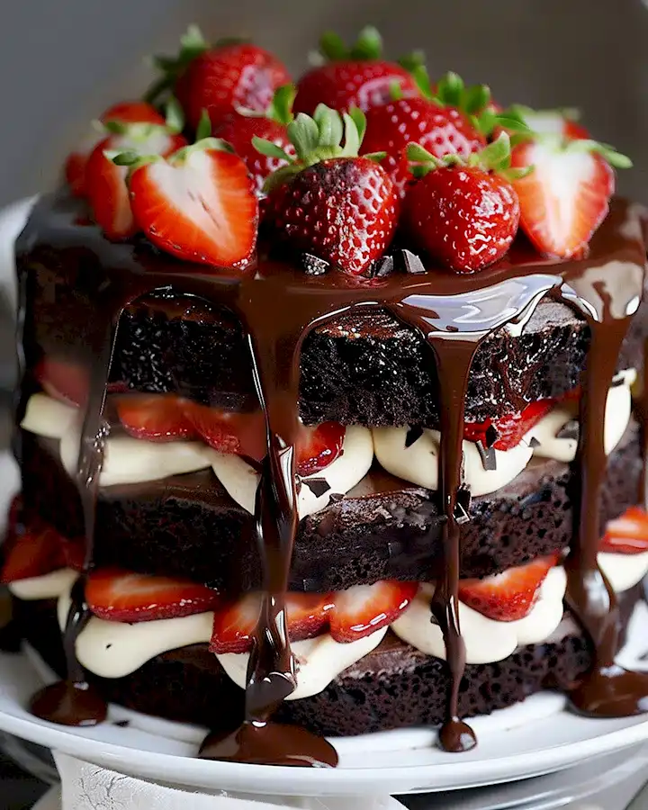 J'Adore Schoko-Erdbeer-Torte Ein Fest für Genießer 3 J'Adore Schoko-Erdbeer-Torte Ein Fest für Genießer