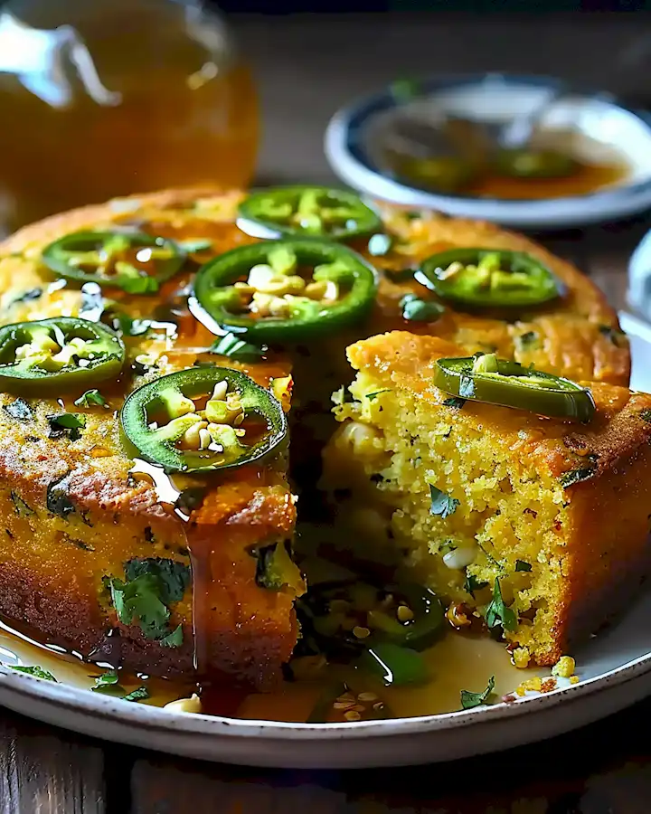 Jalapeño Cornbread mit Limetten-Honig Glasur: Ein Gedicht 3 Jalapeño Cornbread mit Limetten-Honig Glasur: Ein Gedicht