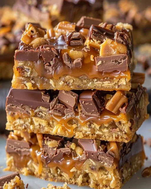 Karamell-Schoko-Crunch Riegel Selbstgemacht: Einfach Köstlich 3 Karamell-Schoko-Crunch Riegel Selbstgemacht: Einfach Köstlich