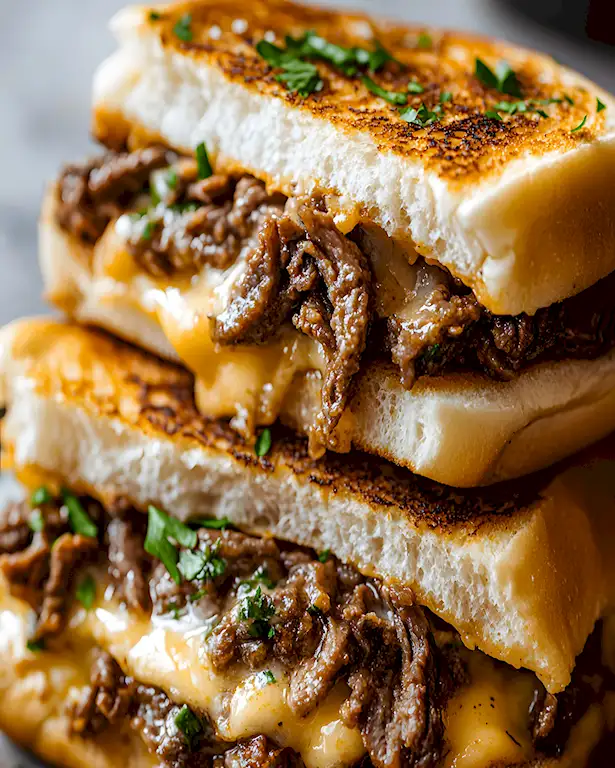 Käse Beef Sandwich Schnell & Lecker 3 Käse Beef Sandwich Schnell & Lecker