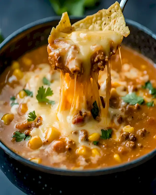 Käsiges Enchilada Chili mit Hackfleisch 3 Käsiges Enchilada Chili mit Hackfleisch
