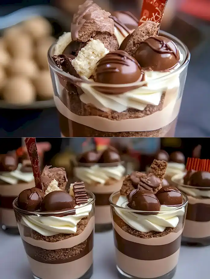 Kinder Bueno Dessert: Schnell gemacht, cremig & schokoladig.