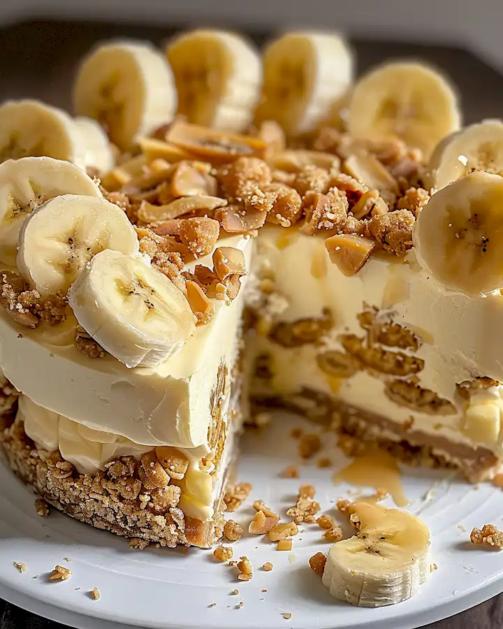 Knuspriger Bananen Käsekuchen mit Pudding-Note 3 Knuspriger Bananen Käsekuchen mit Pudding-Note