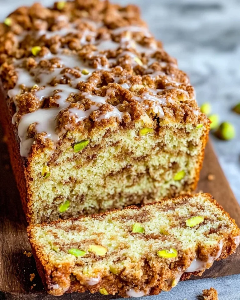 Knuspriger Pistazien Streuselkuchen Rezept zum Genießen