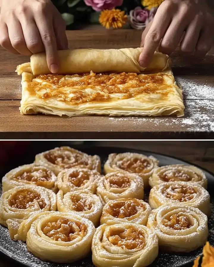 Knuspriges Apfel-Blätterteig-Dessert: Einfach himmlisch! 3 Knuspriges Apfel-Blätterteig-Dessert: Einfach himmlisch!