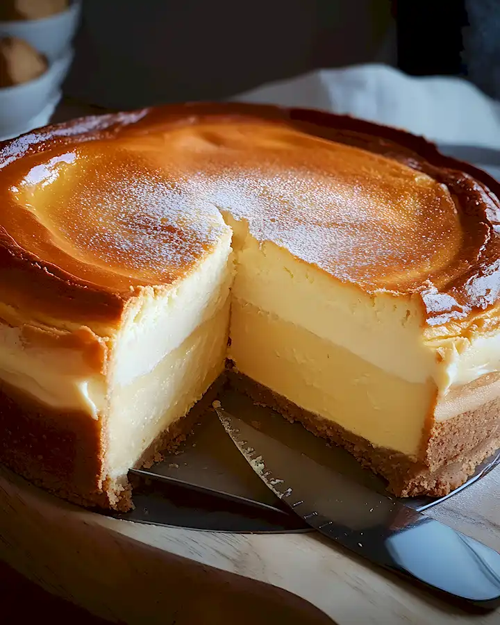 Köstlicher Topfenkuchen mit Eierschecke