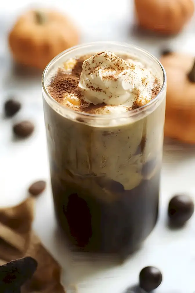 Kürbis Cold Brew mit cremiger Schaumkrone 3 Kürbis Cold Brew mit cremiger Schaumkrone