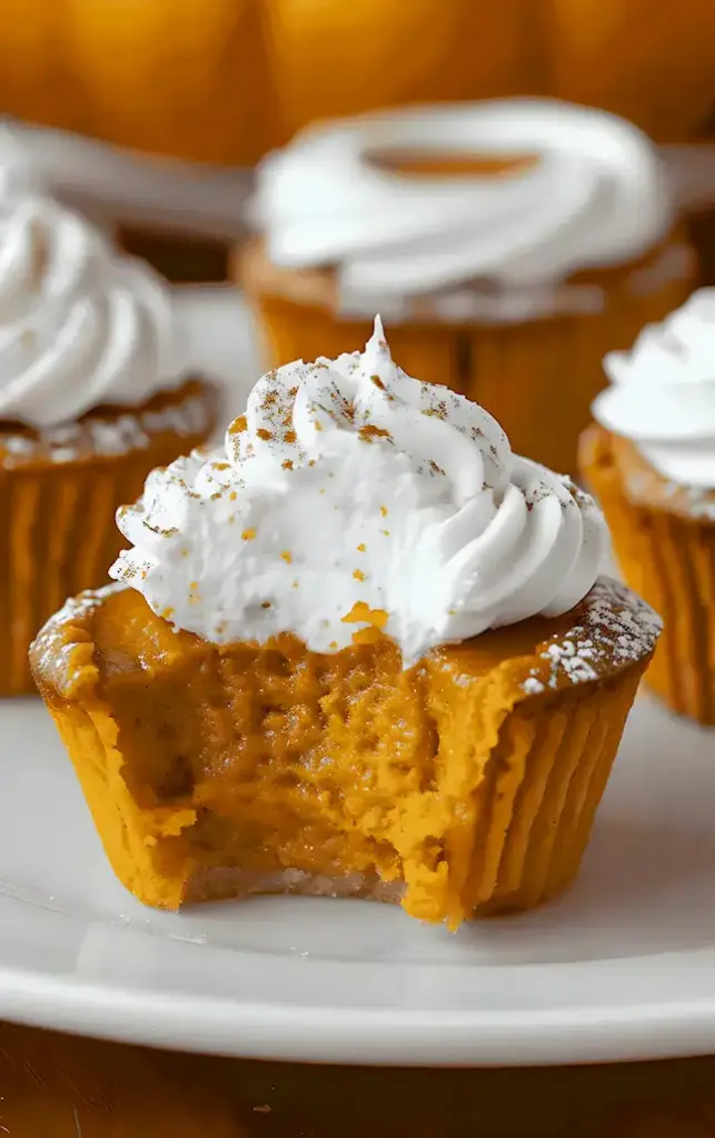 Kürbis Pie Cupcakes: Herbstlicher Genuss