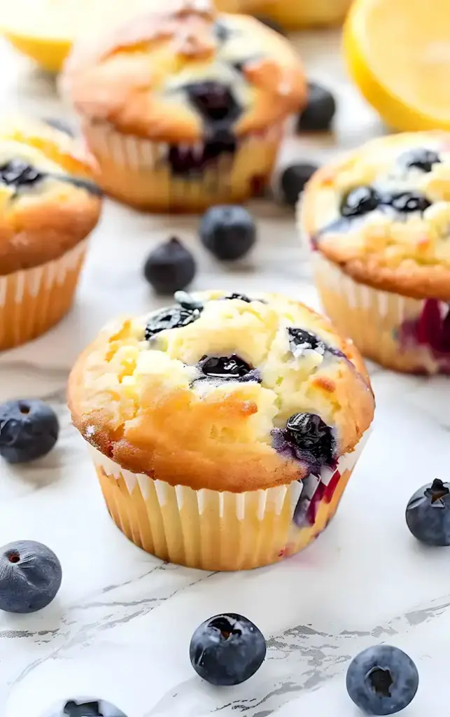 Zitronen Blaubeer Muffins Rezept 3 Zitronen Blaubeer Muffins Rezept