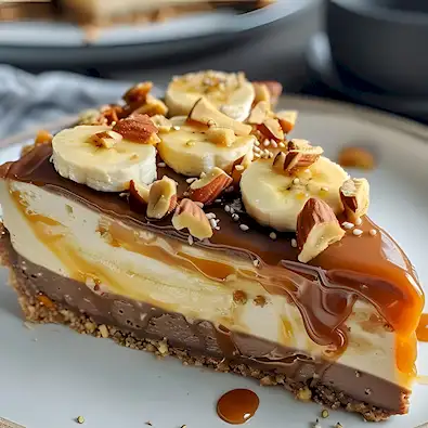 Mandelboden Bananen-Karamell Käsekuchen 3 Mandelboden Bananen-Karamell Käsekuchen