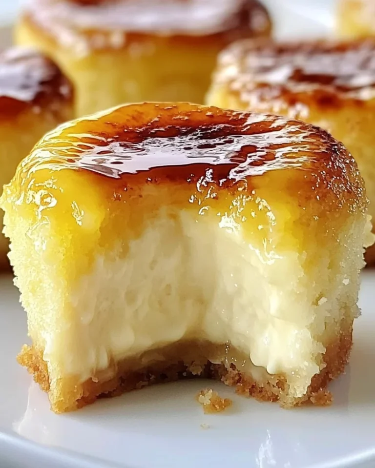 Mini Crème Brûlée Käsekuchen – Karamell Krönung 3 Mini Crème Brûlée Käsekuchen – Karamell Krönung