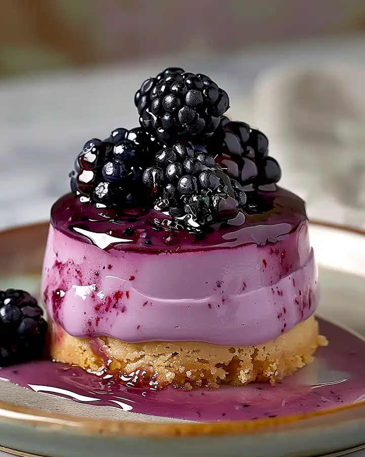 Mini Lavendel-Brombeer Käsekuchen: Ein Genuss 3 Mini Lavendel-Brombeer Käsekuchen: Ein Genuss