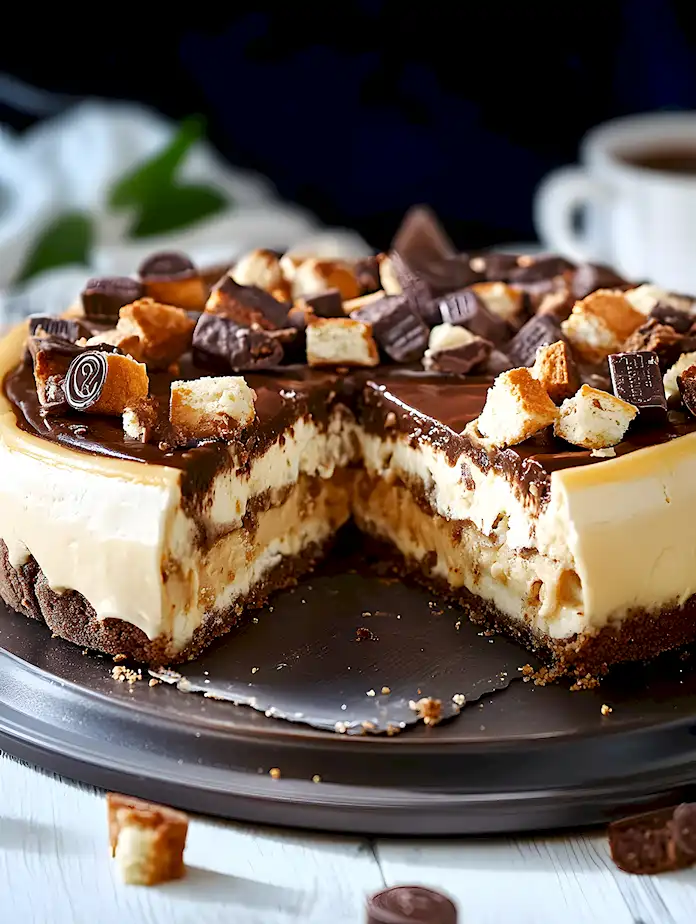 No-Bake Kinder Bueno Käsekuchen einfach gemacht 3 No-Bake Kinder Bueno Käsekuchen einfach gemacht