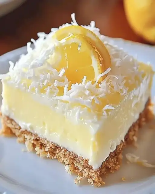 Keine-Backen Zitrone-Kokosnuss Käsekuchen Riegel – Einfach & Köstlich 3 Keine-Backen Zitrone-Kokosnuss Käsekuchen Riegel – Einfach & Köstlich