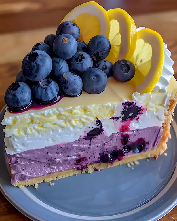 No Bake Zitronen Blaubeer Käsekuchen 3 No Bake Zitronen Blaubeer Käsekuchen