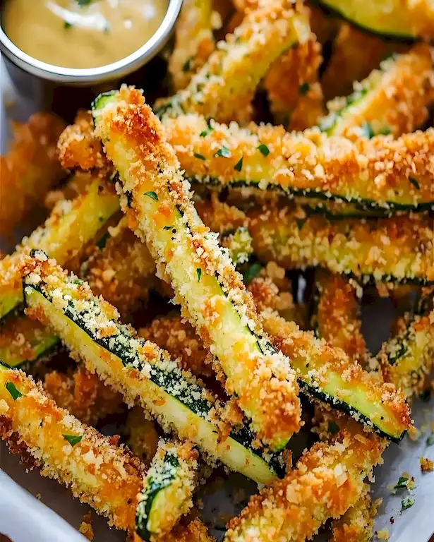 Parmesan Zucchini Pommes aus dem Ofen 3 Parmesan Zucchini Pommes aus dem Ofen