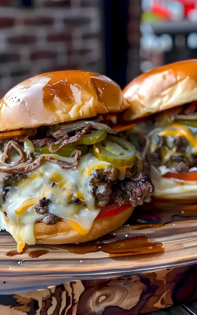 Philly Cheesesteak Burger Rezept: Herzhaft & Lecker 3 Philly Cheesesteak Burger Rezept: Herzhaft & Lecker