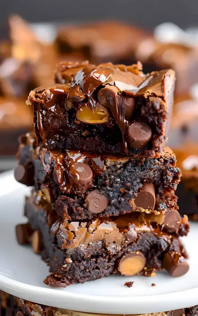 Rolo Brownies: Schokoladig & Karamellig 3 Rolo Brownies: Schokoladig & Karamellig