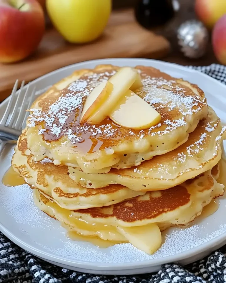 Saftige Apfel-Joghurt-Pfannkuchen schnell gemacht 3 Saftige Apfel-Joghurt-Pfannkuchen schnell gemacht