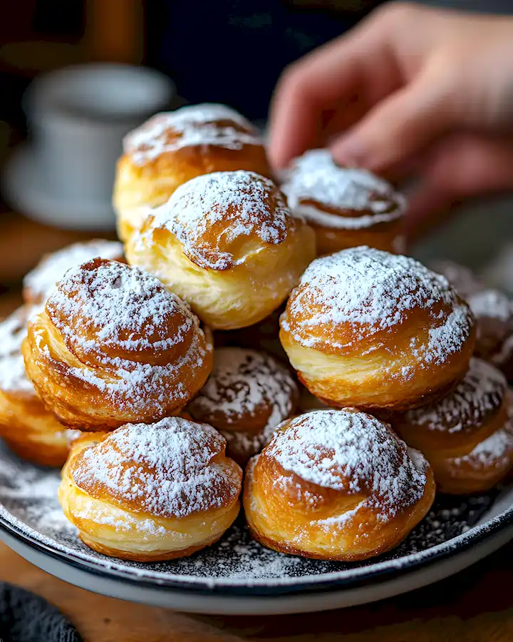 Saftige Berliner vom Blech mit Pflaumenmus 3 Saftige Berliner vom Blech mit Pflaumenmus