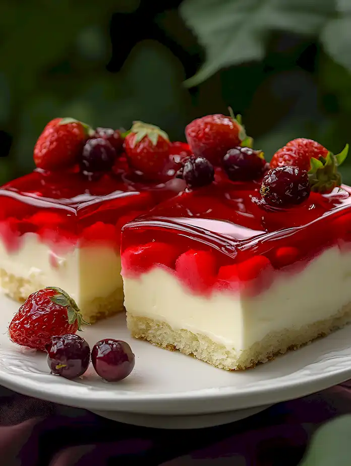 Saftige Erdbeerschnitten mit leichter Creme 3 Saftige Erdbeerschnitten mit leichter Creme