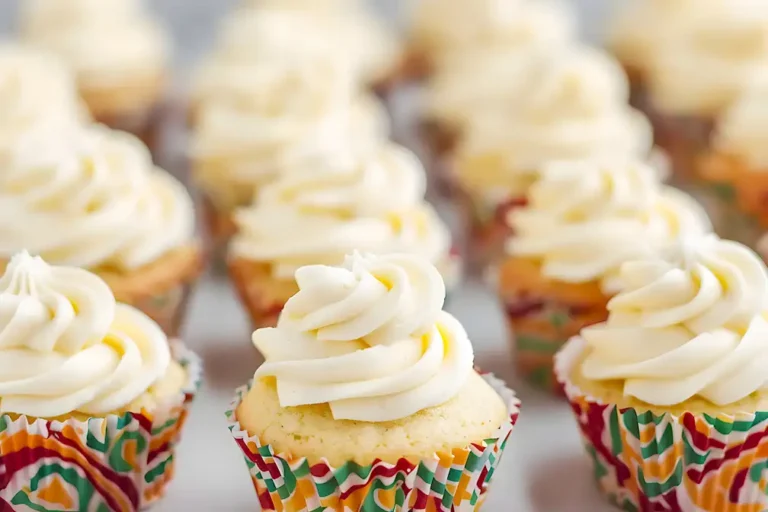 Saftige Mini Vanille Cupcakes mit Buttercreme