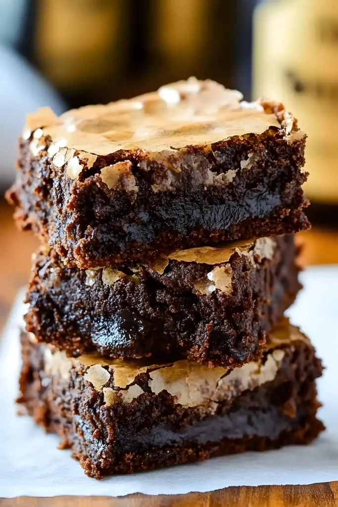 Saftige Schoko Brownies mit Bourbon und Doppelglasur 3 Saftige Schoko Brownies mit Bourbon und Doppelglasur