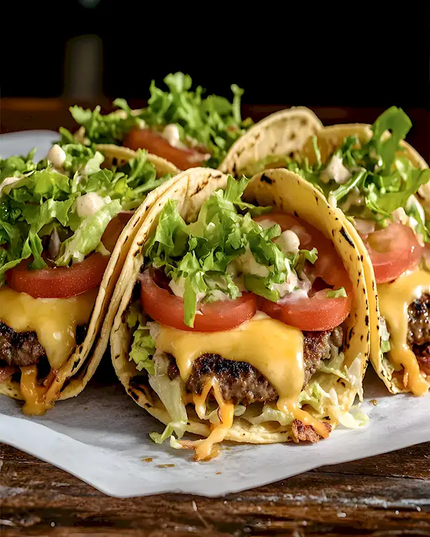 Saftige Smashburger Tacos nach Animal Style Art
