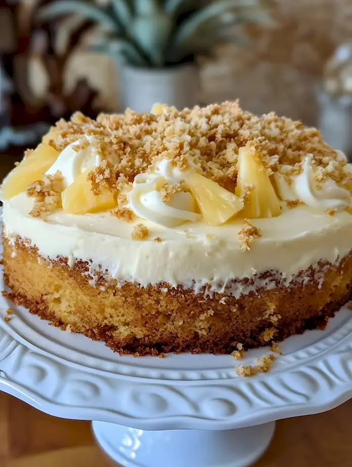 Saftiger Ananas Kuchen mit Frischkäse Frosting 3 Saftiger Ananas Kuchen mit Frischkäse Frosting
