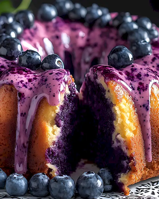 Saftiger Blaubeer-Gugelhupf mit Pudding-Swirl 3 Saftiger Blaubeer-Gugelhupf mit Pudding-Swirl