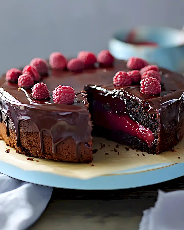 Saftiger Schoko-Beeren-Kuchen mit Granatapfel 3 Saftiger Schoko-Beeren-Kuchen mit Granatapfel