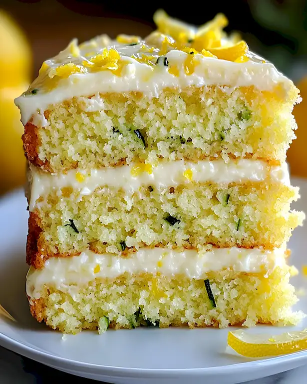 Saftiger Zitronen-Zucchini-Kuchen mit cremigem Frischkäse 3 Saftiger Zitronen-Zucchini-Kuchen mit cremigem Frischkäse