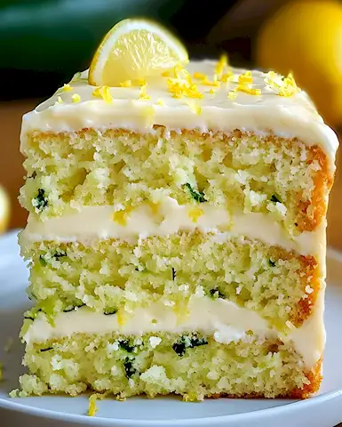 Saftiger Zitronen-Zucchinikuchen mit Frischkäse-Frosting 3 Saftiger Zitronen-Zucchinikuchen mit Frischkäse-Frosting