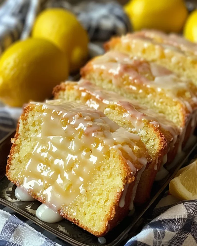 Saftiger Zitronenkuchen mit süßer Glasur