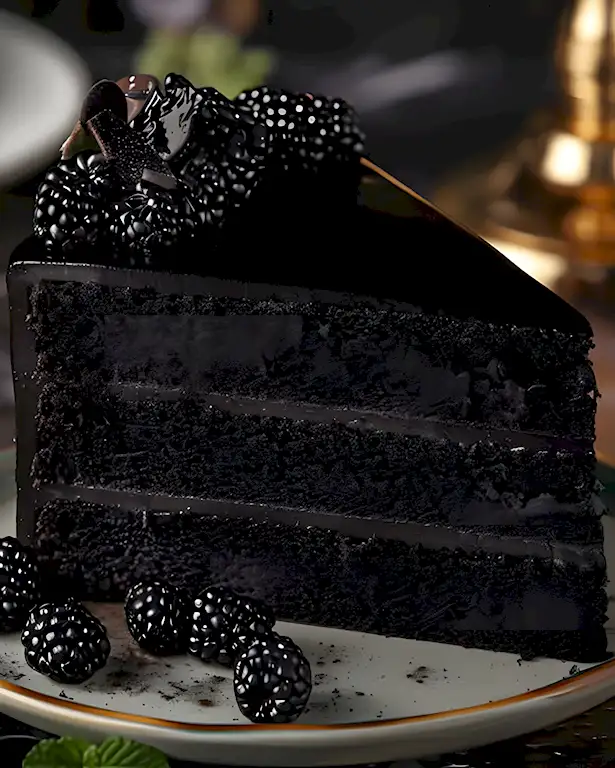 Samtiger Black Velvet Kuchen mit Brombeer-Füllung 3 Samtiger Black Velvet Kuchen mit Brombeer-Füllung