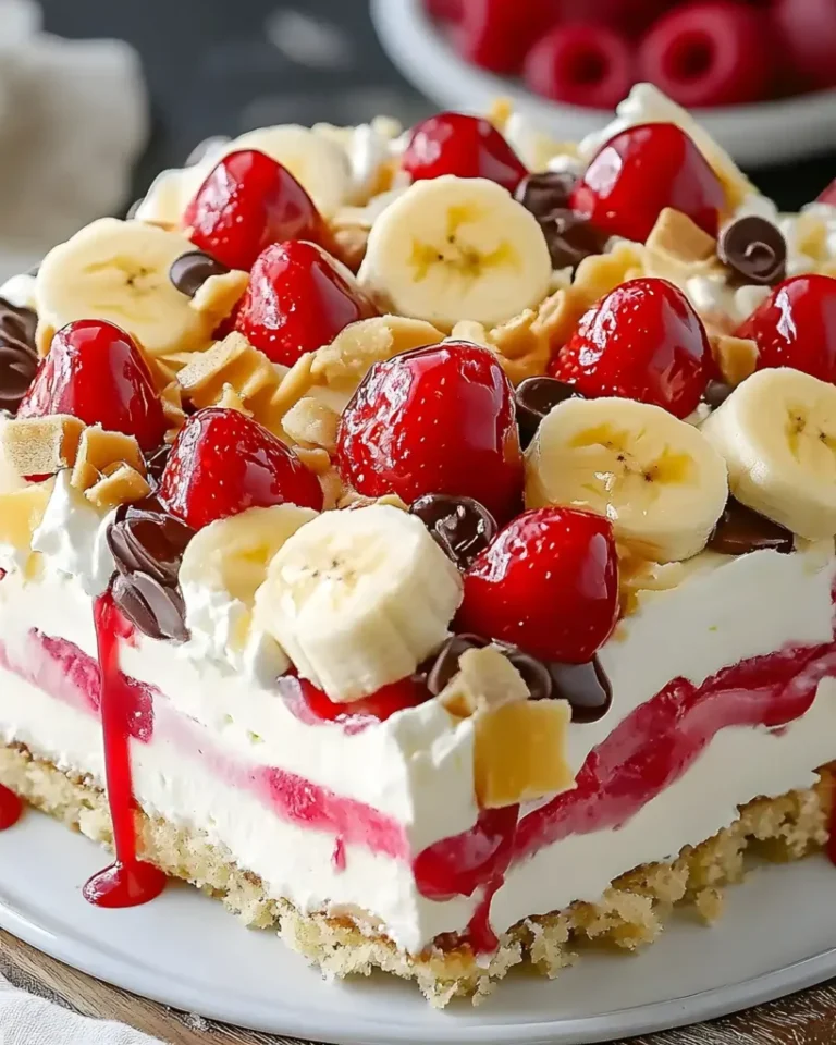 Schnelle Bananensplit Torte ohne Backen