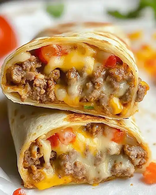 Schnelle Cheeseburger-Wraps Einfach Selbstgemacht 3 Schnelle Cheeseburger-Wraps Einfach Selbstgemacht