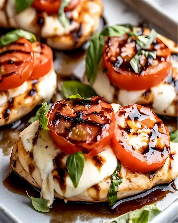Schnelles Hähnchen Caprese Rezept aus Pfanne oder vom Grill 3 Schnelles Hähnchen Caprese Rezept aus Pfanne oder vom Grill
