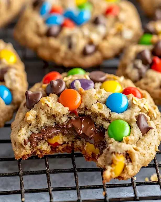Schokoladenkekse mit Candy Kern 3 Schokoladenkekse mit Candy Kern