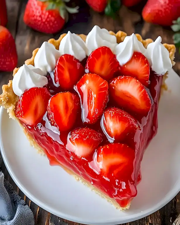 Sommerliche Erdbeer Torte mit Glasur