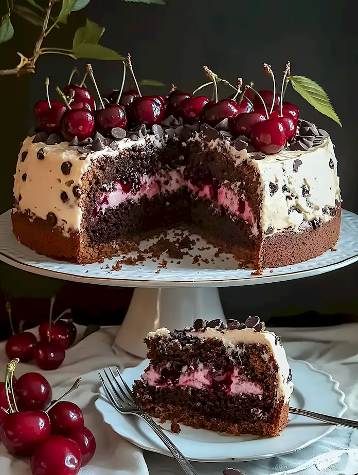 Stracciatella Kirschtorte: Sahnig, schokoladig, unwiderstehlich! 3 Stracciatella Kirschtorte: Sahnig, schokoladig, unwiderstehlich!