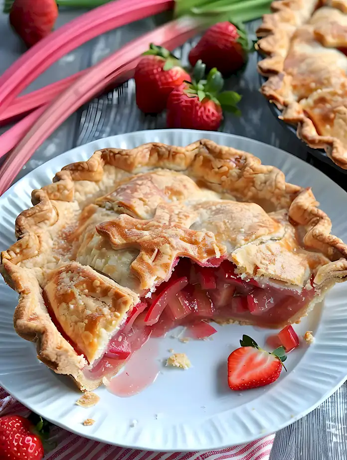 Klassischer Erdbeer-Rhabarber Kuchen einfach selber machen 3 Klassischer Erdbeer-Rhabarber Kuchen einfach selber machen