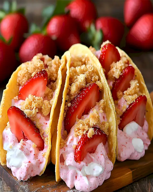 Süße Erdbeer-Sahne-Tacos: Ein fruchtiger Genuss 3 Süße Erdbeer-Sahne-Tacos: Ein fruchtiger Genuss