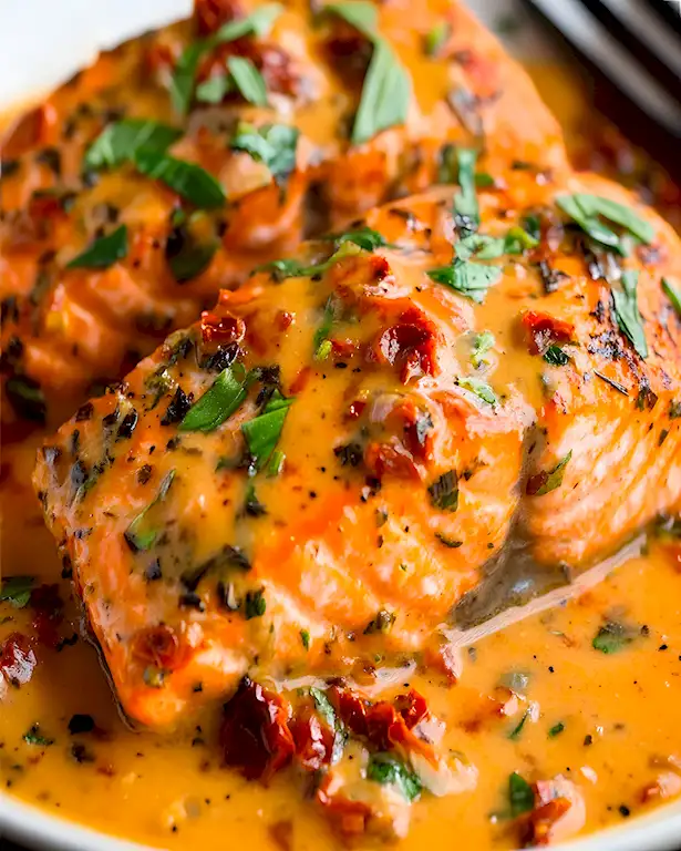 Traumhaft Lachs in cremiger Tomaten-Soße 3 Traumhaft Lachs in cremiger Tomaten-Soße