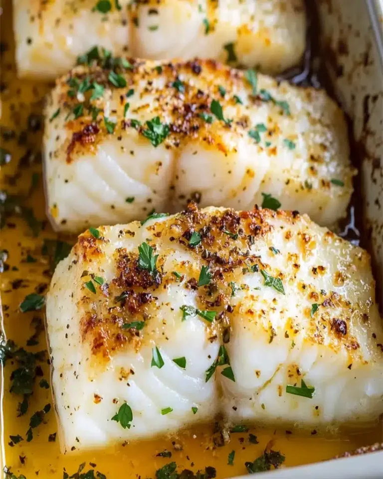 Überbackener Kabeljau Knoblauchbutter Rezept