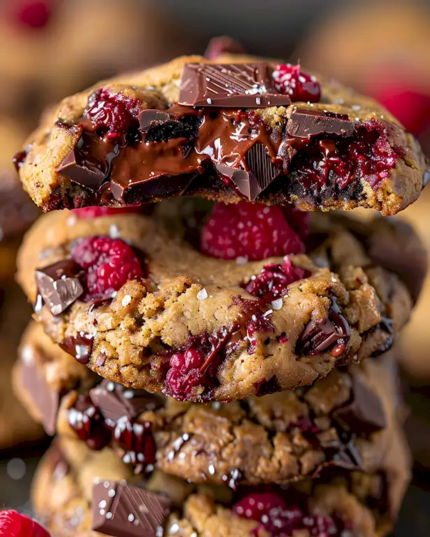 Unwiderstehliche Himbeer-Schoko-Chunk Kekse einfach backen 3 Unwiderstehliche Himbeer-Schoko-Chunk Kekse einfach backen